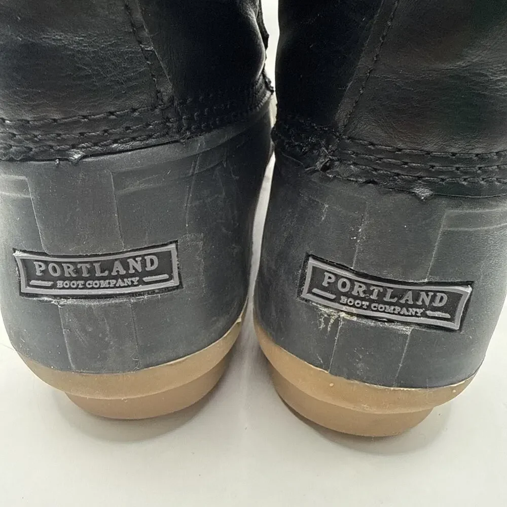 Size 7W - Women’s Portland Boot Company - Rubber Boots - Black